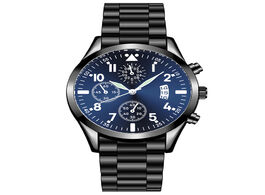 Foto van Horloge quartz wristwatch luminous hezhukeji men s watches classic calendar mens business steel watc