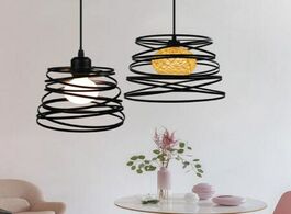 Foto van Lampen verlichting modern pendant lights industrial vintage ribbon spiral swirl light shade metal wi