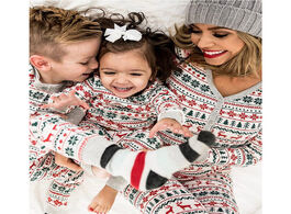 Foto van Baby peuter benodigdheden family christmas pajamas casual nightwear set with elk tree printing night