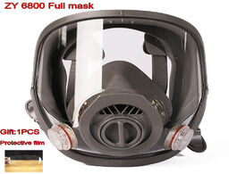 Foto van Beveiliging en bescherming 6800 respirator gas mask multipurpose 3 types interface full face suitabl
