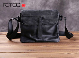Foto van Tassen aetoo leather men s single shoulder bag casual slant business soft multi functional