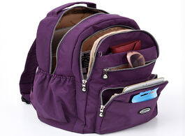 Foto van Tassen 2020 new waterproof nylon backpack women large capacity travel leisure laptop school bags for
