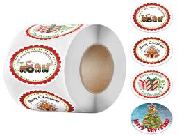 Foto van Kantoor school benodigdheden 50 500pcs christmas theme seal labels stickers for diy gift baking pack