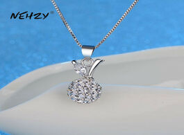 Foto van Sieraden nehzy 925 sterling silver new woman fashion jewelry high quality crystal ball zircon apple 