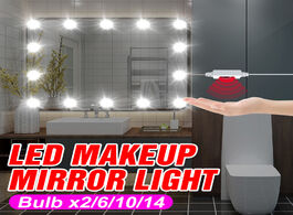 Foto van: Lampen verlichting 12v makeup mirror dresser bulb usb led lamp 2 6 10 14 bulbs dimming hand sweep sm