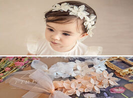 Foto van Baby peuter benodigdheden lace flower bow hair tie dress accessories day head belt 001