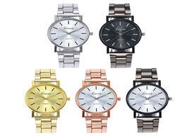 Foto van Horloge luxury watches bracelet quartz stainless steel dial clock casual sports fashion female wrist