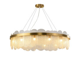 Foto van Lampen verlichting art deco postmodern golden round suspension luminaire pendant lights.pendant lamp