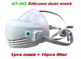 Foto van Beveiliging en bescherming st ag silicone dust mask protection industrial polish electric welding od