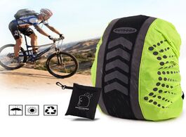 Foto van Sport en spel reflective backpack rainproof cover 20 55l outdoor riding hiking dustproof waterproof 