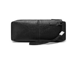 Foto van Tassen men clutches handbags high quality soft leather mobile phone bag business wallet wristlets ma