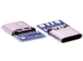 Foto van Elektrisch installatiemateriaal 10pcs micro usb 2.0 type c connector 14 pin female socket receptacle