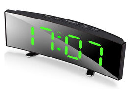Foto van Huishoudelijke apparaten digital alarm clock 7 inch curved dimmable led screen for kids bedroom gree