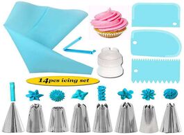 Foto van Huis inrichting 8 pcs stainless steel icing piping nozzles 1pcs pastry cream bag converter pocket cl
