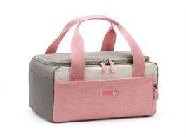 Foto van Baby peuter benodigdheden pink dark gray bag accessories polyester stroller portable carriage