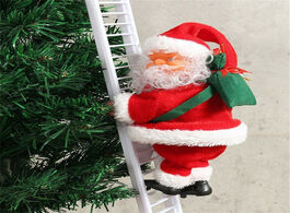 Foto van Speelgoed electric climbing ladder santa claus christmas figurine ornament xmas party diy crafts fes
