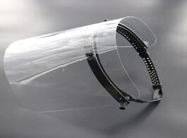 Foto van Beveiliging en bescherming splash proof dust mask transparent anti saliva rotatable protect respirat