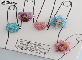 Foto van Speelgoed new fashion frozen 2 elsa princess children rings cute cartoon bowknot girls jewelry adjus
