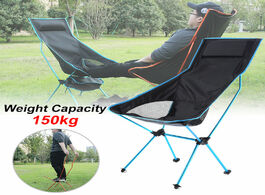 Foto van Meubels outdoor portable folding chair maximum load of 150kg ultralight travel fishing camping picni