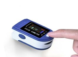 Foto van Schoonheid gezondheid portable finger tip pulse oximeter oled display heart rate monitor blood oxyge
