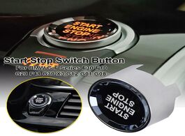 Foto van Auto motor accessoires 1pc diamond crystal car start stop switch button for bmw g f series f30 f10 g