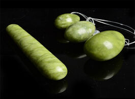 Foto van Schoonheid gezondheid natural green jade yoni egg set kegel eggs tightening vaginal body massage mus