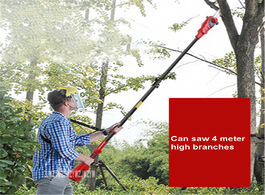 Foto van Gereedschap yt 4389 electric high branch saw rechargeable 40v 4ah lithium battery hedge trimmer gard