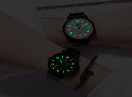 Foto van Horloge simple luminous watches women fashion luxury brand quartz watch casual woman leather clock l