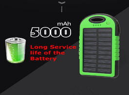 Foto van Telefoon accessoires efficient solar panel portable dual 2 usb power bank battery case replacement d