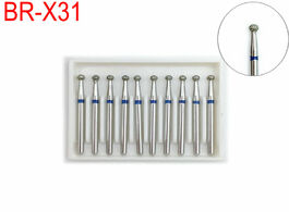 Foto van Schoonheid gezondheid 10pcs diamond dental burs drills for high speed handpiece handle 1.6mm dentist