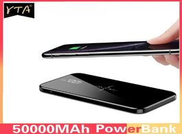 Foto van Telefoon accessoires qi wireless 50000mah power bank charger for iphone samsung external battery bui