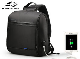 Foto van Tassen kingsons upgraded waterproof single shoulder laptop backpack for men daily using teenagers tr