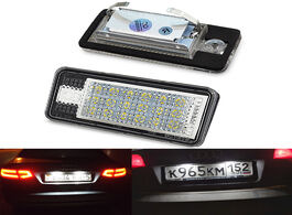 Foto van Auto motor accessoires oxilam 2x car led license number plate light lamp 12v white for audi a3 s3 8p