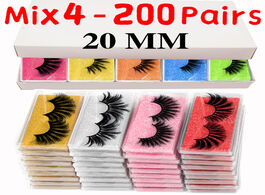 Foto van Schoonheid gezondheid mb 20mm eyelashes wholesale 5d mink lashes natural false eye soft set faux cil