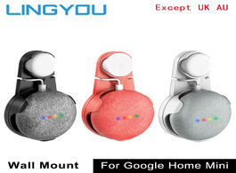 Foto van Elektronica lingyou outlet wall mount holder cord bracket for google home mini voice assistant plug 