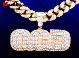 Foto van Sieraden big size custom name medal pendants rapper style men s necklaces chain make any letter numb