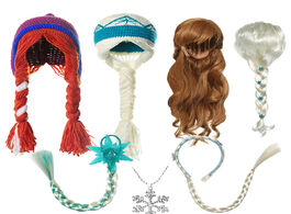 Foto van Baby peuter benodigdheden vogueon new elsa anna accessories for girls fancy wigs crochet hats prince