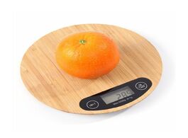 Foto van Huis inrichting kitchen scale bamboo led display electronic 5kg 1g weighing food cooking portable 5 