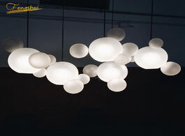 Foto van Lampen verlichting postmodern led glass pendant lamp lighting fixture nordic interior restaurant liv