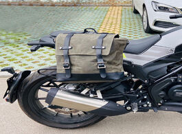 Foto van Tassen vintage bike luggage bag men s crossbody motorcycle helmet travel bags suitcase saddlebags lo