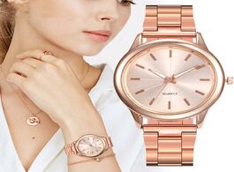 Foto van Horloge ladies luxury stainless steel quartz watches analog digital electronic watch female casual a