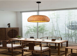 Foto van Lampen verlichting natural bambo pendant lights bamboo lamp japan restaurant hotel for living room h