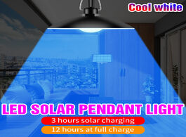 Foto van Lampen verlichting led solar chandelier light outdoors battery 5v portable bulb 15w 20w emergency la