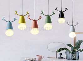 Foto van Lampen verlichting nordic modern creative color macarons pendant lights kid bedroom warm cute lamp r