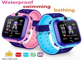 Foto van Speelgoed waterproof kids q12 smart watch sos anti lost smartwatch baby clock call location tracker 