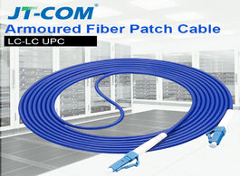 Foto van Telefoon accessoires armoured 3m lc upc industrial grade fiber optic patch cord optical cable 2.0 3.