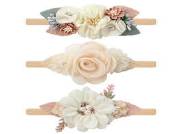 Foto van Baby peuter benodigdheden 3styles pearl artific flower headbands for girls newborn hairbands nylon e