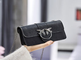 Foto van Tassen bags for women luxury pu leather flap swallow bag messenger purses and handbags designer meta