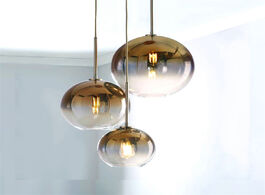 Foto van Lampen verlichting nordic led gold lighting pendant light ball glass lamp living room lights hanging