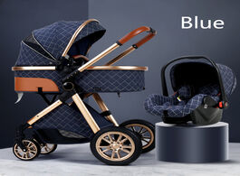 Foto van Baby peuter benodigdheden multi functional 2 in 1 stroller high landscape can sit reclining light fo